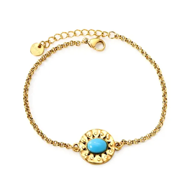 Edelstahl Armband Royal Blue Élégance